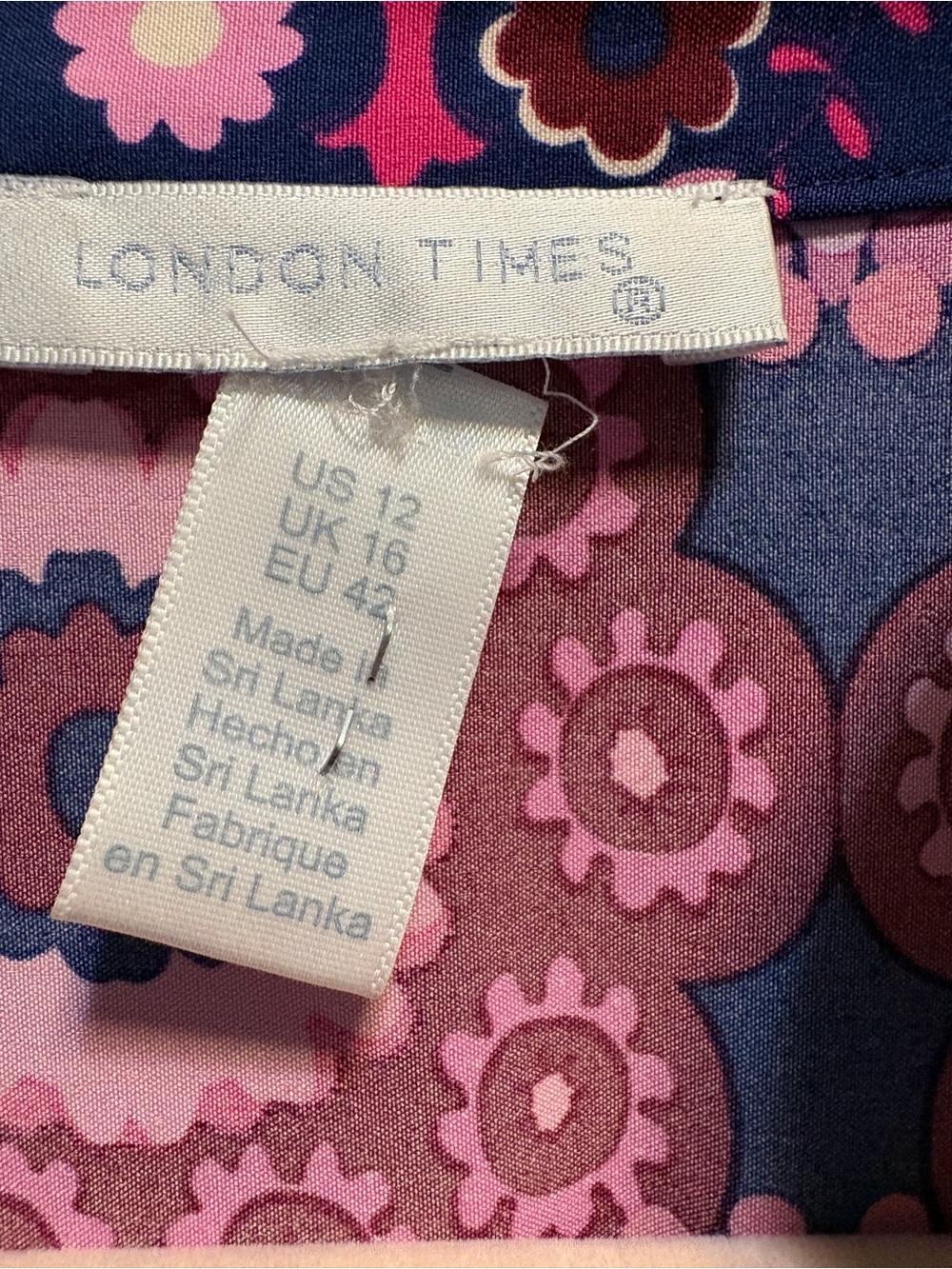 London Times Purple Floral Print Maxi Dress - Picture 7 of 12